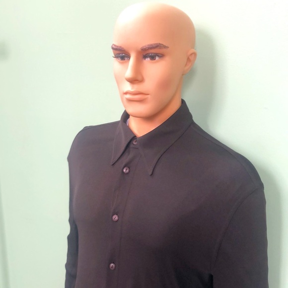 Gianni Versace Men's Brown Shirt, Sz 52 - Picture 1 of 8
